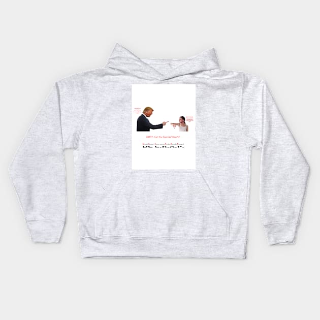 Greta Thunberg In Time for Donald Trump Kids Hoodie by arTaylor